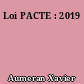 Loi PACTE : 2019