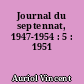 Journal du septennat, 1947-1954 : 5 : 1951