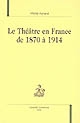 Le théâtre en France de 1870 à 1914