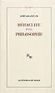 Héraclite et la philosophie : la première saisie de l'être en devenir de la totalité