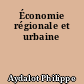 Économie régionale et urbaine