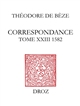 Correspondance de Théodore de Bèze : 23 : 1582