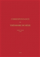 Correspondance de Théodore de Bèze : Tome XXXII : 1591