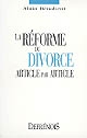 La réforme du divorce article par article