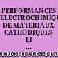 PERFORMANCES ELECTROCHIMIQUES DE MATERIAUX CATHODIQUES LI XM 1 YO 2 (M = FE, MN) POUR BATTERIES AU LITHIUM A ELECTROLYTE LIQUIDE