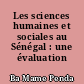 Les sciences humaines et sociales au Sénégal : une évaluation critique