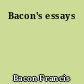 Bacon's essays