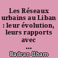 Les Réseaux urbains au Liban : leur évolution, leurs rapports avec les activités maritimes et portuaires