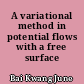 A variational method in potential flows with a free surface