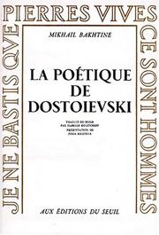 La poétique de Dostoïevski