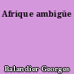 Afrique ambigüe