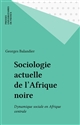 Sociologie actuelle de l'Afrique noire