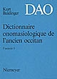 Dictionnaire onomasiologique de l'ancien occitan : DAO : 5