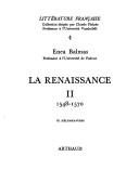 La Renaissance : II : 1548-1570