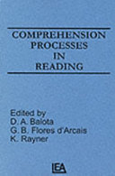 Comprehension processing in reading