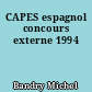 CAPES espagnol concours externe 1994