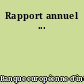 Rapport annuel ...