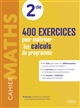 Cahier maths : 2de : 400 exercices pour maîtriser les calculs du programme : version corrigée réservée aux enseignants