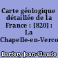 Carte géologique détaillée de la France : [820] : La Chapelle-en-Vercors