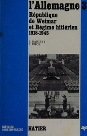 République de Weimar et régime hitlérien : 1918-1945