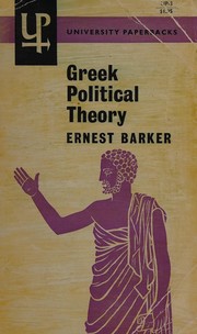 Greek political theory : Plato and his predecessors
