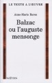 Balzac ou L'auguste mensonge