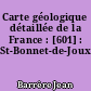 Carte géologique détaillée de la France : [601] : St-Bonnet-de-Joux