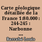 Carte géologique détaillée de la France 1:80.000 : 244-245 : Narbonne - Marseillan