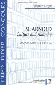 "Culture and anarchy" de Matthew Arnold
