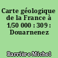 Carte géologique de la France à 1/50 000 : 309 : Douarnenez