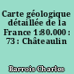 Carte géologique détaillée de la France 1:80.000 : 73 : Châteaulin