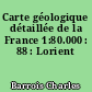Carte géologique détaillée de la France 1:80.000 : 88 : Lorient