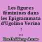 Les figures féminines dans les Epigrammata d'Ugolino Verino : traduction, commentaire et annotation