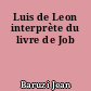 Luis de Leon interprète du livre de Job