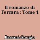 Il romanzo di Ferrara : Tome 1