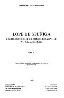 Lope de Stúñiga : recherches sur la poésie espagnole au XVème siècle
