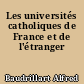Les universités catholiques de France et de l'étranger