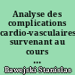 Analyse des complications cardio-vasculaires survenant au cours des transferts inter-hospitaliers de patients ayant un syndrome coronarien aigu sans surélévation du segment ST non compliqué