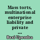 Mass torts, multinational enterprise liability and private international law