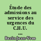 Étude des admissions au service des urgences du C.H.U. de Nantes pendant l'année 1983