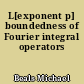 L[exponent p] boundedness of Fourier integral operators