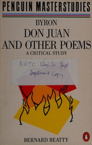 Byron : Don Juan and Other Poems : a critical study