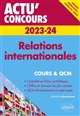 Relations internationales 2023-2024 : cours et QCM