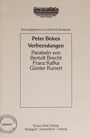 Verfremdungen : Parabeln von Bertolt Brecht, Franz Kafka, Günter Kunert