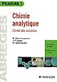 Chimie analytique : chimie des solutions