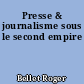 Presse & journalisme sous le second empire