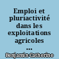 Emploi et pluriactivité dans les exploitations agricoles : analyse théorique et application au cas français