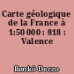 Carte géologique de la France à 1:50 000 : 818 : Valence