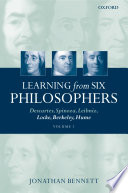 Learning from six philosophers : Descartes, Spinoza, Leibniz, Locke, Berkeley, Hume : Vol.2