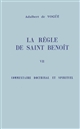 La règle de Saint Benoît